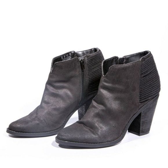 ❄️Carlos Santana Everett Black Ankle Cowgirl Boots11 - Picture 7 of 10